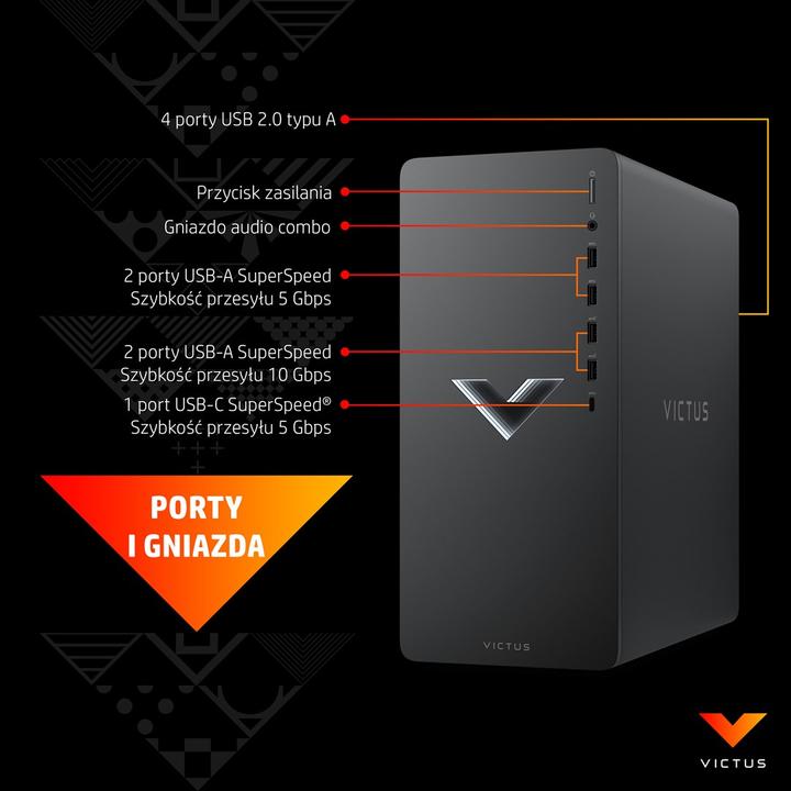 Image du produit HP Victus 45L (AMD Ryzen 5 5600G, 8 Go, 0.51 To, GeForce GTX 1650)