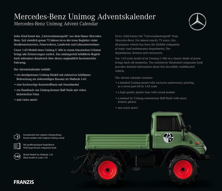 Actual product image Franzis Mercedes-Benz Unimog
