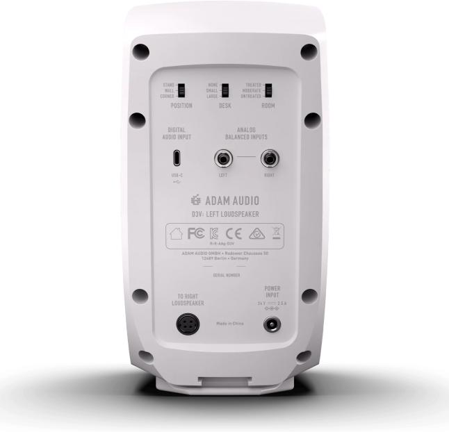 Adam Audio D3V White - Para monitorów (Actif, Couples, 2x 100 W)