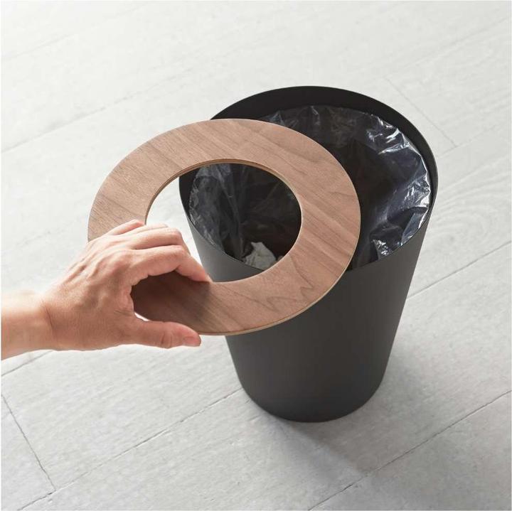 Actual product image Yamazaki Round wastepaper basket RIN (1.30 l)