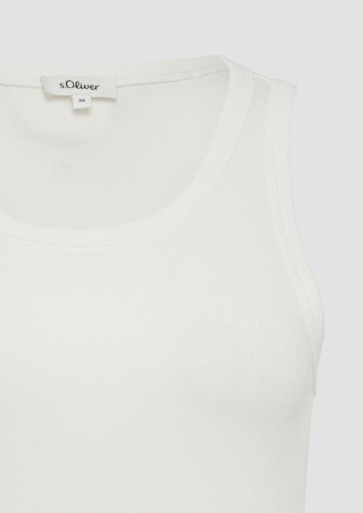 Actual product image S.Oliver T-Shirt Slim-Fit-Top mit Rippstruktur (48)