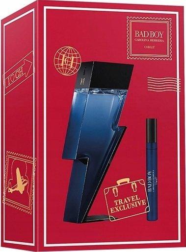 Carolina Herrera Bad Boy Cobalt Eau De Parfum Spray 100ml And Eau De Parfum Spray 10ml Set