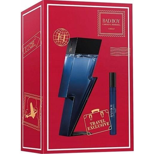 Carolina Herrera, Set regalo bellezza, Set Bad Boy Cobalt Eau De Parfum Spray 100ml e Eau De Parfum Spray 10ml