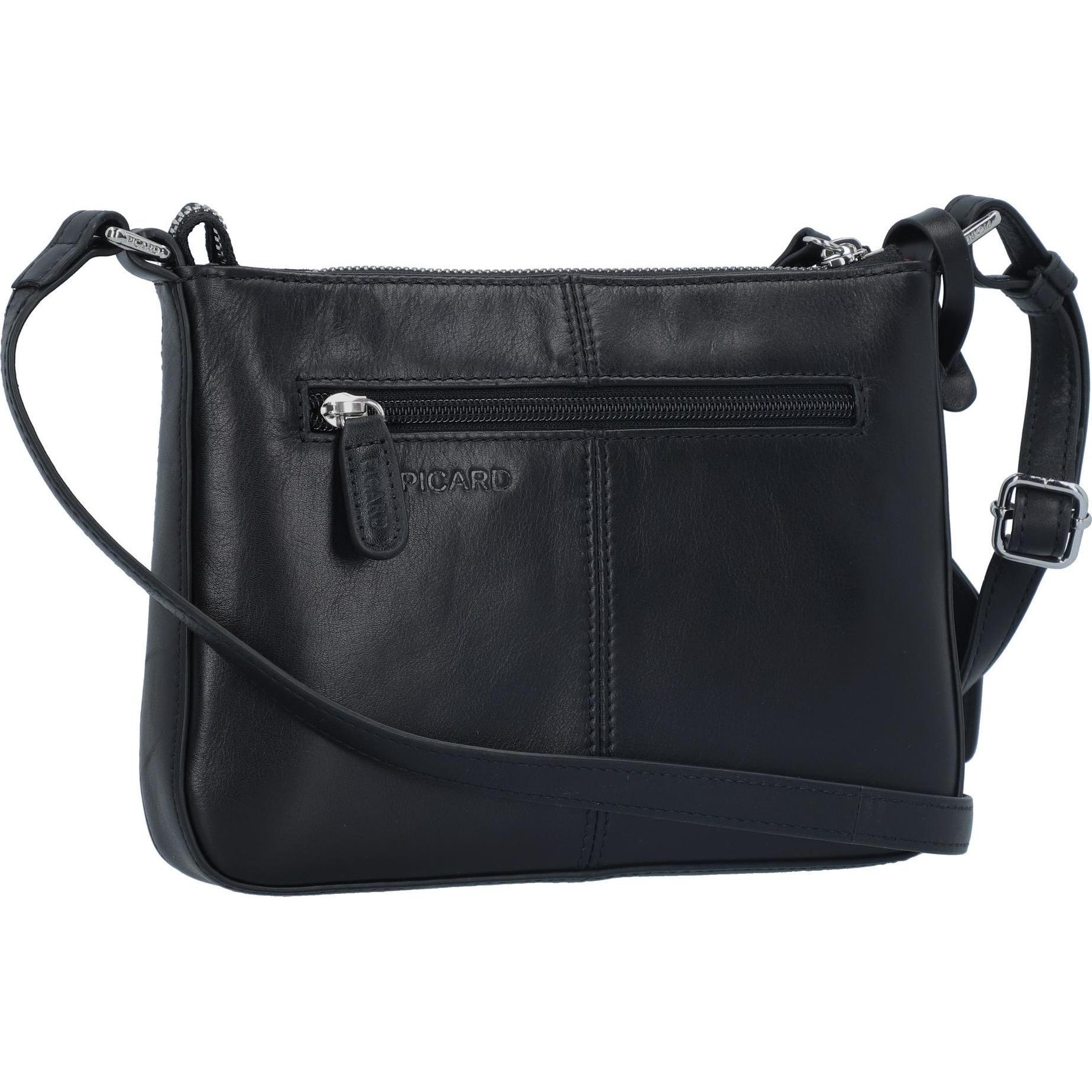 Thumbnail - Picard, Handtasche, Donna Umhängetasche Leder 21.5 cm, Schwarz