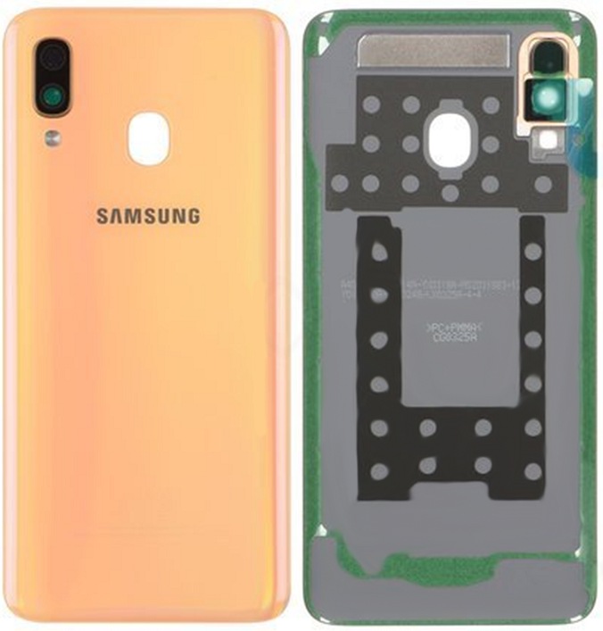 Actual product image Samsung Battery Cover for A405F Galaxy A40 - coral (Samsung Galaxy A40)