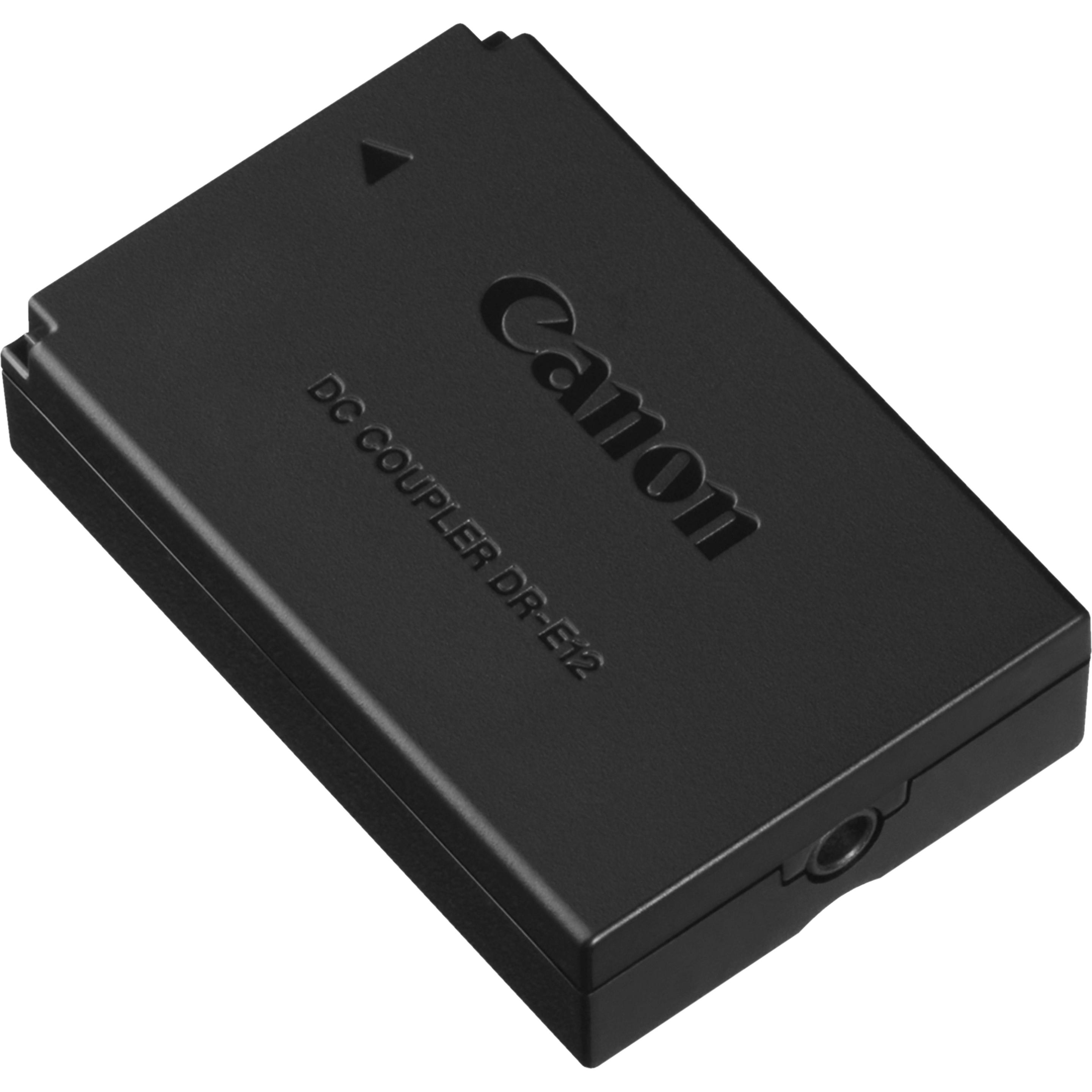 Canon DR-E12 DC-Kuppler (Gleichstromkuppler), Kamera Stromversorgung, Schwarz