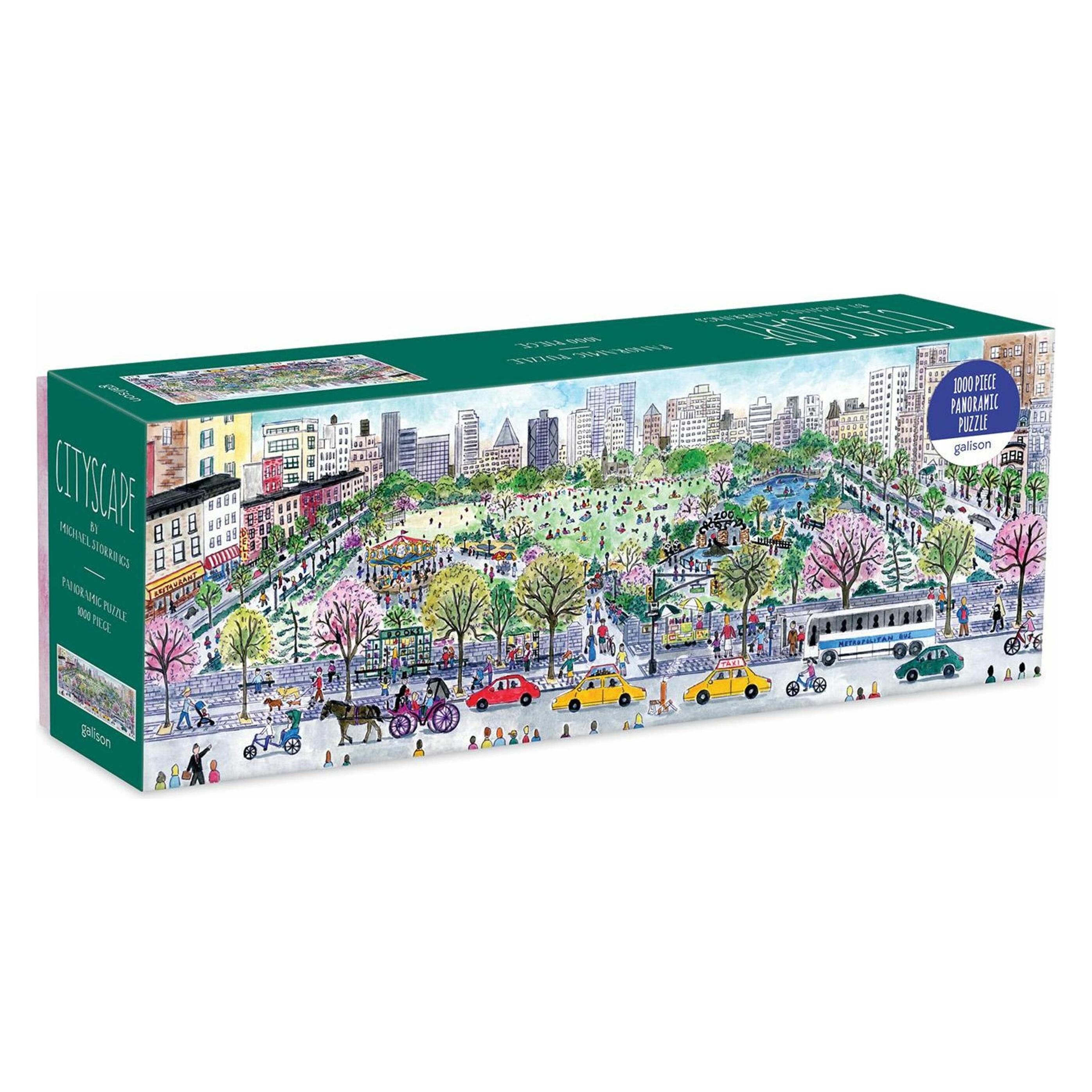 Abrams & Chronicle Michael Storrings Stadsgezicht 1000 Stukjes Panoramische Puzzel (1000 onderdelen)