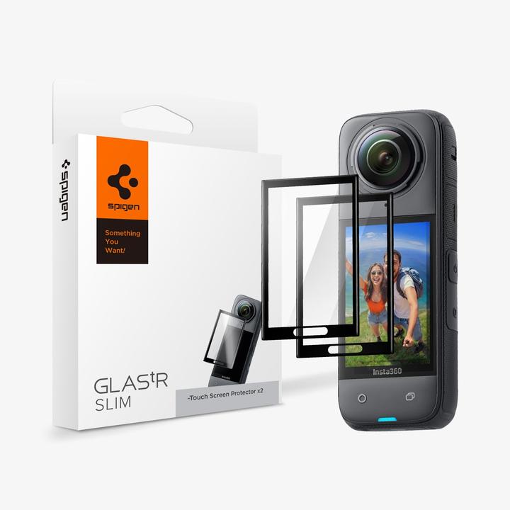 Actual product image Spigen Glas.tR SLIM Insta 360 X4 Screen Protector