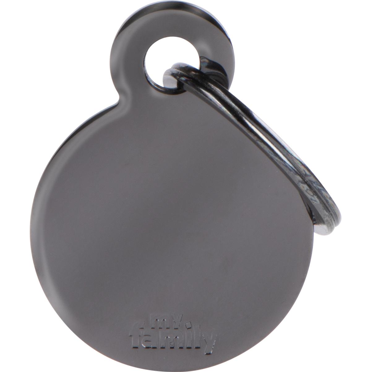 Myfamily MyFa tegn basic, cirkel lille, brass, sort (Cane), Collare + Guinzaglio