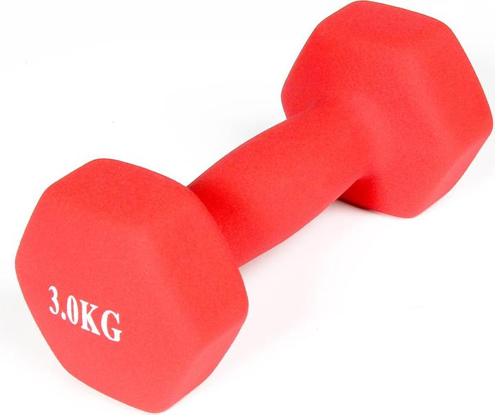 Actual product image Gladiatorfit Neoprene dumbbells (2 x 3 kg)