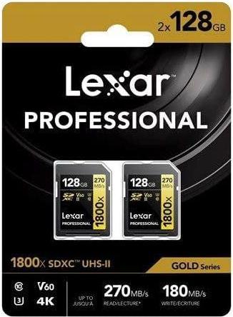 Produktbild Lexar Professional 1800x (2 Pack) (128 GB, SDXC, U3, UHS-II)