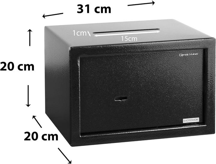 Immagine prodotto Genie Hand Möbeltresor mit Einwurfschlitz (11 l)