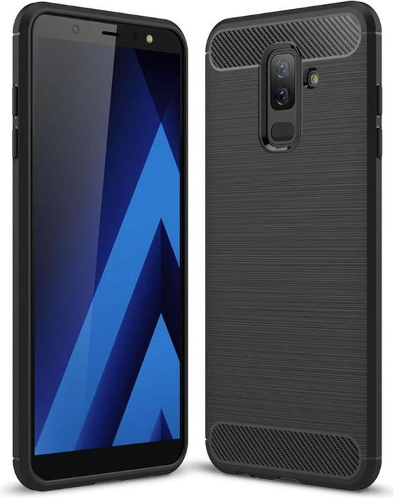 Produktbild König Design Handyhülle für Samsung Galaxy J8 (2018) Schutzcase Backcover Bumper Etui Schwarz (Samsung Galaxy J8 (2018))