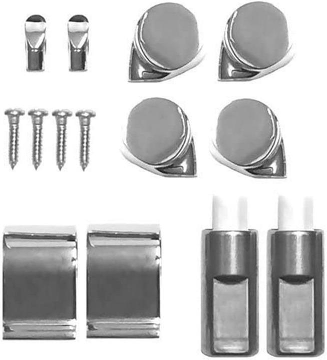 Produktbild ROCA Senso und Giralda Chrome Soft Close Toilettensitz Scharnier Set mit Endkappenbefestigung und