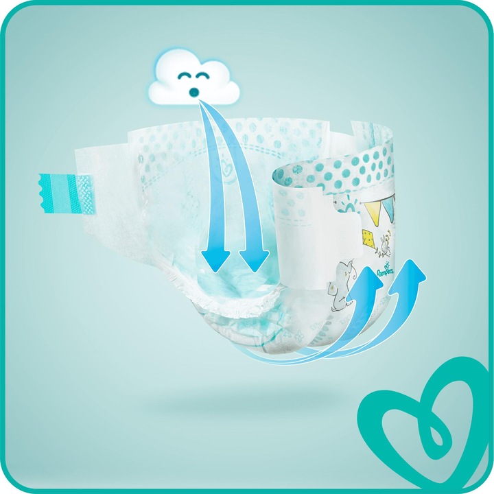 Produktbild Pampers Baby Dry (Gr. 8, Monatsbox, 100 Stück)