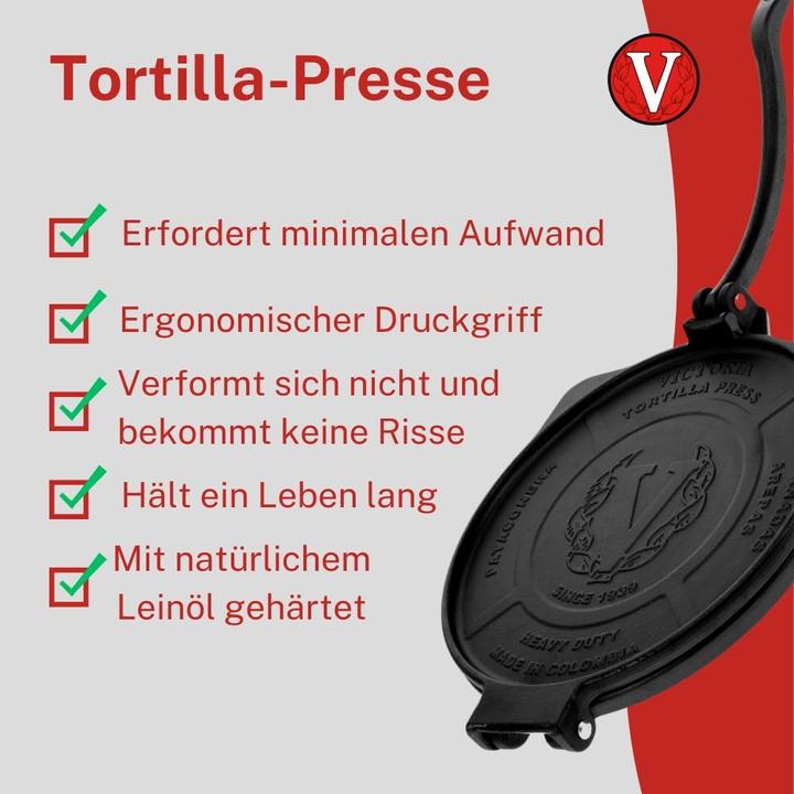 Actual product image Victoria Tortilla press