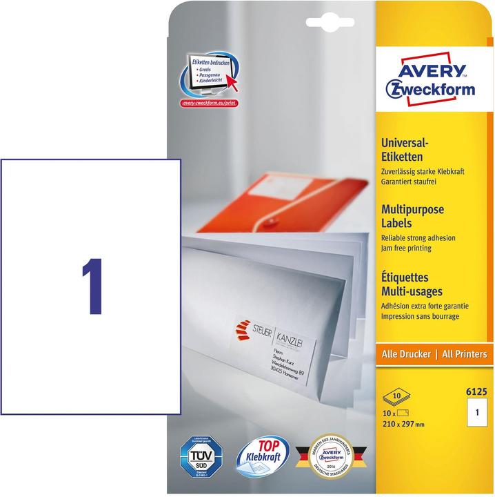 Produktbild Avery Etiketten, Home Office, Kleinpackung
