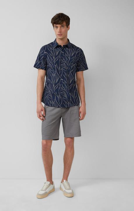 Immagine prodotto s.Oliver Hemd Slim Fit: Gemustertes Kurzarmhemd mit Kentkragen (M)