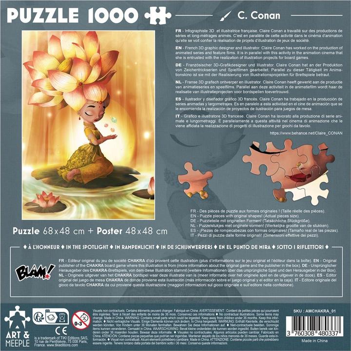 Image du produit Tiki Editions Puzzle Art&Meeple - Chakra 1000 Pcs (1000 pièces)