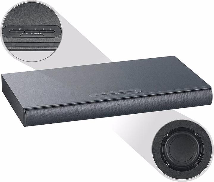 Produktbild Auvisio 2-mal: 2.1-Soundbase mit integriertem Subwoofer