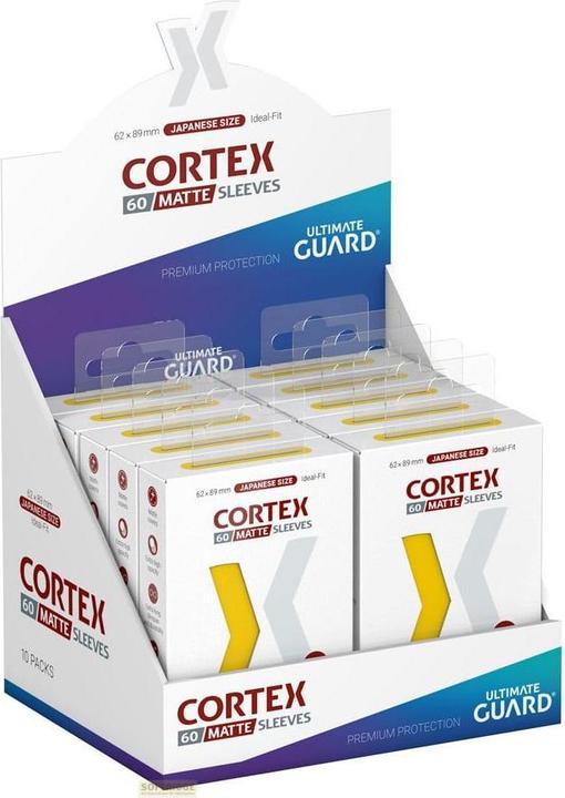 Productafbeelding Ultimate Guard 60 hoesjes Cortex formaat japonais mat geel