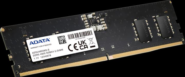 Image du produit Adata Premier DDR5-4800, CL40, On-Die ECC - 8 Go, noir, bulk (1 x 8GB, 4800 MHz, RAM DDR5, DIMM)