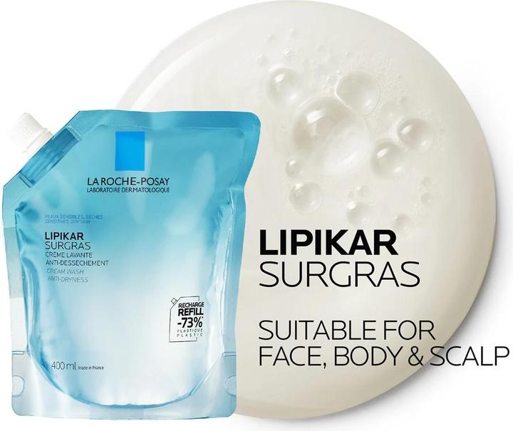 Produktbild La Roche Posay Lipikar Surgras Creme Waschstück gegen Trockenheit (400 ml)