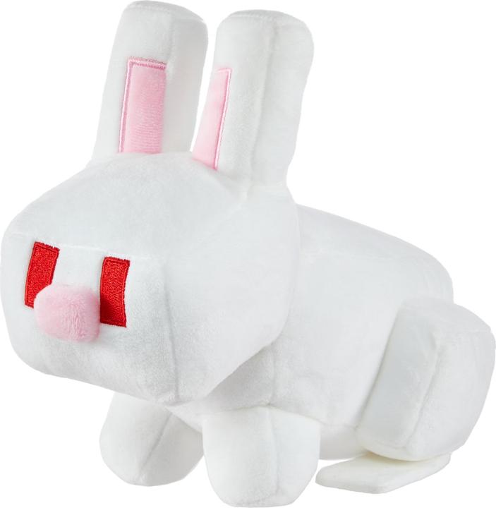 Actual product image Mattel Minecraft 8-Inch Basic Plush White Rabbit