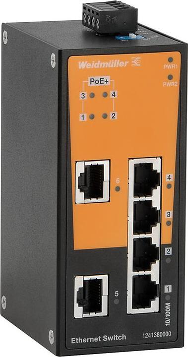 Produktbild Weidmüller Network Switch Unmanaged, Fast Ethernet (2 Ports)