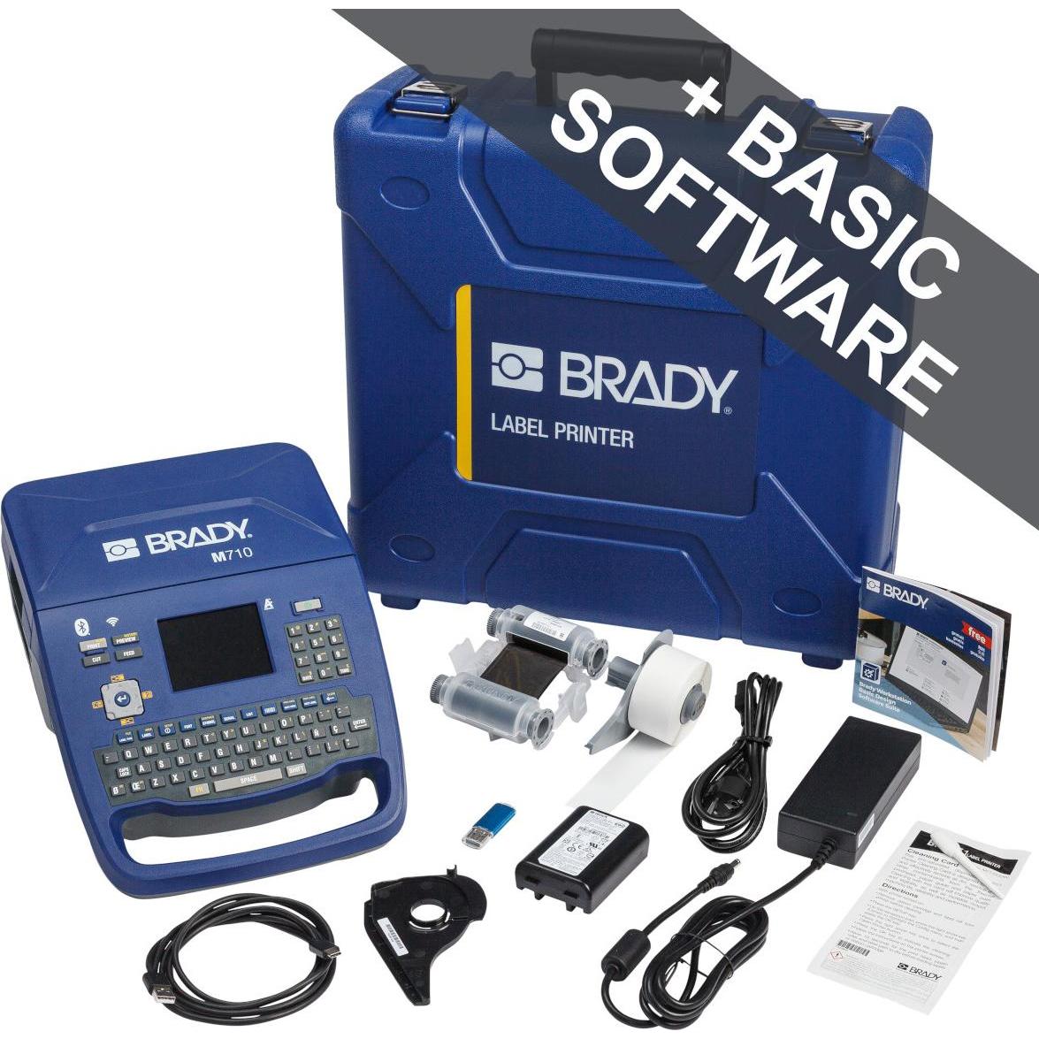 Brady UE, stampante di etichette M710, stampante a trasferimento termico per dispositivi mobili, tastiera, Stampante di etichette