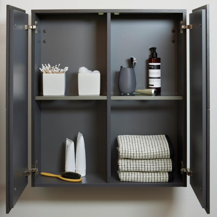 Actual product image Duravit Half-tall cabinet L-CUBE 700x243x800mm dark brushed oak (70 x 24.30 x 80 cm)