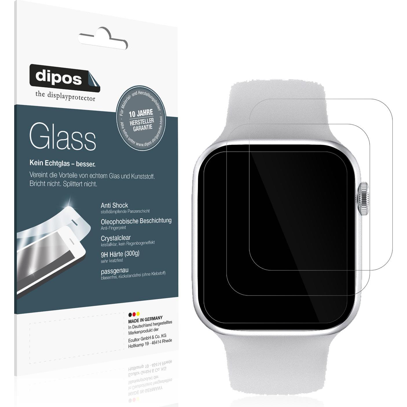 Dipos Displayschutz Anti-Shock, Smartwatch Schutzfolie, Transparent