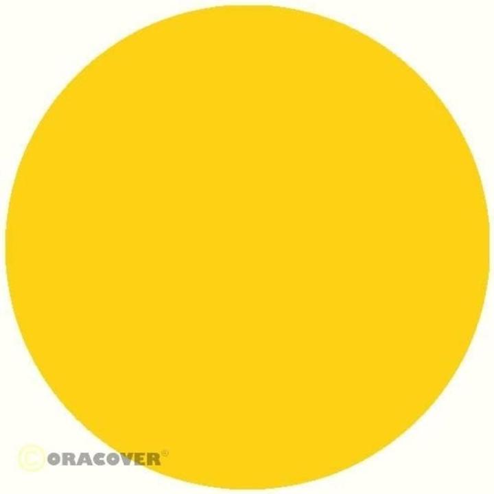 Actual product image Oracover Orastick cadmium yellow 2 meter roll