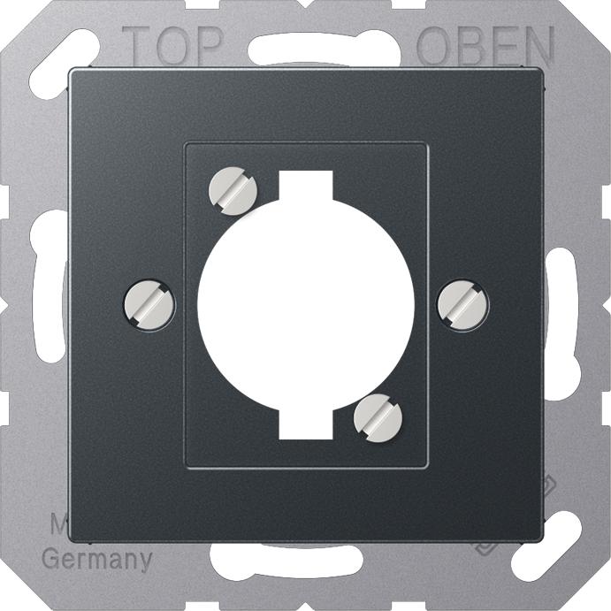 Actual product image JUNG Central plate XLR 1f A anth mt A568BFANM