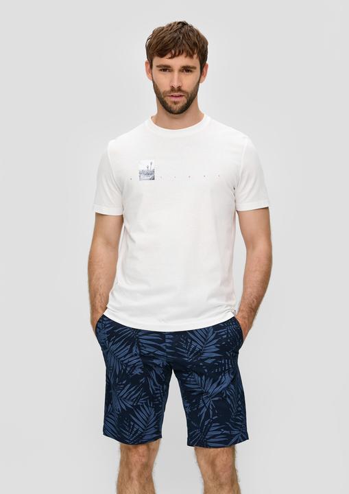 Actual product image S.Oliver Bermuda Bermuda mit All-over-Print aus Baumwoll-Stretch (30)