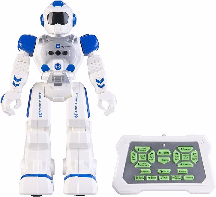 Produktbild Playtastic 2-mal: Ferngesteuerter Spielzeug-Roboter mit Sound-Effekten, programmierbar