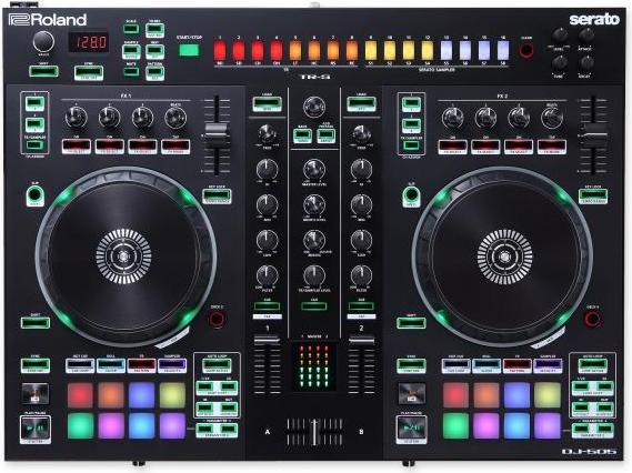 Actual product image Roland DJ Controller DJ-505 2-Kanal 4-Deck DJ-Pult mit Kopfhörer
