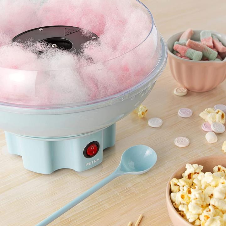 Image du produit Petra Machines à barbe à papa avec mesureur et 50 bâtonnets en bois