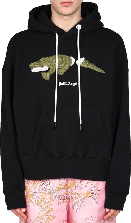 Actual product image Palm Angels Crocodile Hooded Sweatshirt (M)
