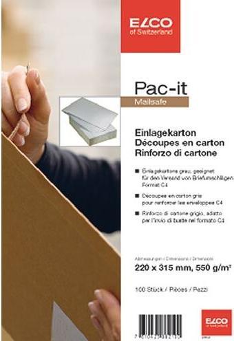 Produktbild Elco Einlegekartons 220x315mm 0,8mm 550g/qm (100x)