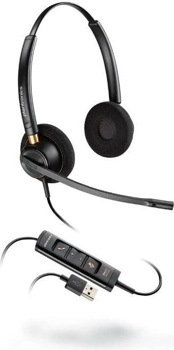 Produktbild Poly HP EncorePro 525-M Microsoft Teams Certified USB-A Stereo Headset, Wired, Calls/Music, 55 g, He (Kabelgebunden, USB-A)