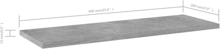 Immagine prodotto vidaXL A parete (60 x 20 x 1,5 cm)