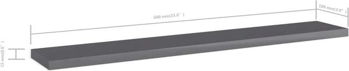 Immagine prodotto vidaXL A parete (60 x 10 x 1,5 cm)