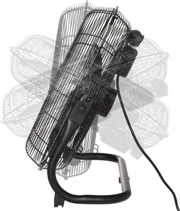 Produktbild Sygonix Bodenventilator 70 W (Ø x H) 505 mm x 480 mm Schwarz Schwenkbar