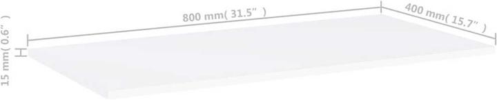 Immagine prodotto vidaXL Scaffale a muro (80 x 40 x 1,5 cm)