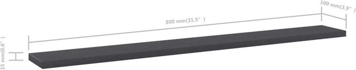 Immagine prodotto vidaXL Scaffale a muro (80 x 10 x 1.50 cm)