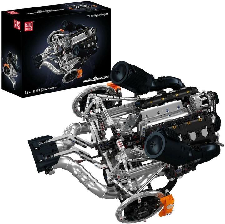 Produktbild Mould King JZK V8 Hyper Engine - Klemmbausteine