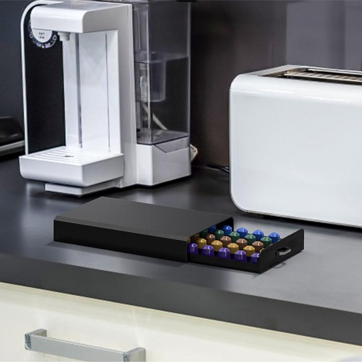 Actual product image Intirilife Storage drawer coffee capsules
