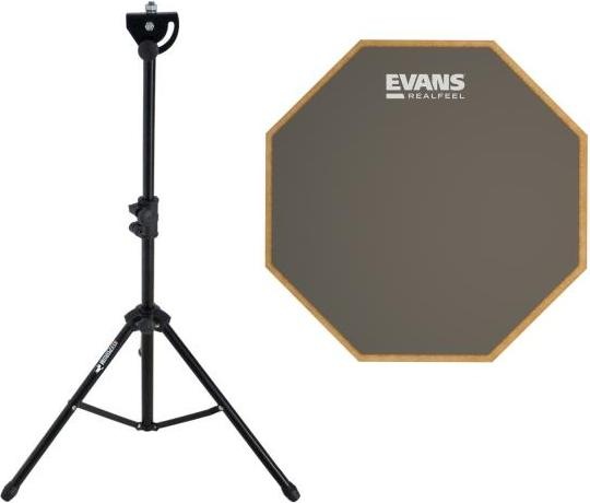 Actual product image Evans RF-6GM 6 Practice Pad with DPS Stand
