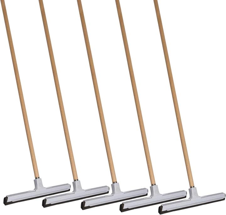 Image du produit Novaliv 5X Raclette à Eau Sol Douche Voiture avec Manche en Bois Plastique 43cm I Raclette Douche D